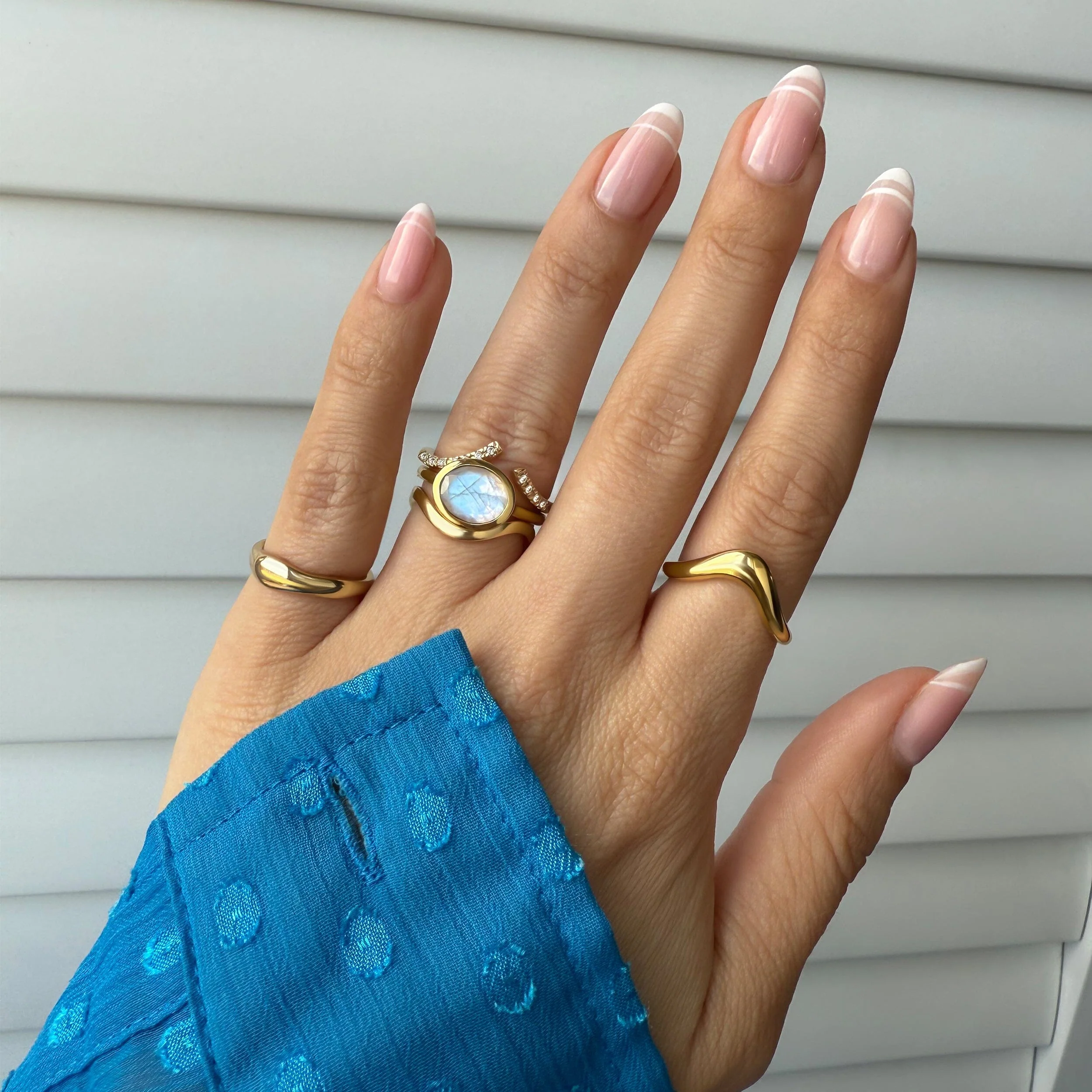 Moonstone Skin-Touch & Infinite & Waves Rings - Image 9