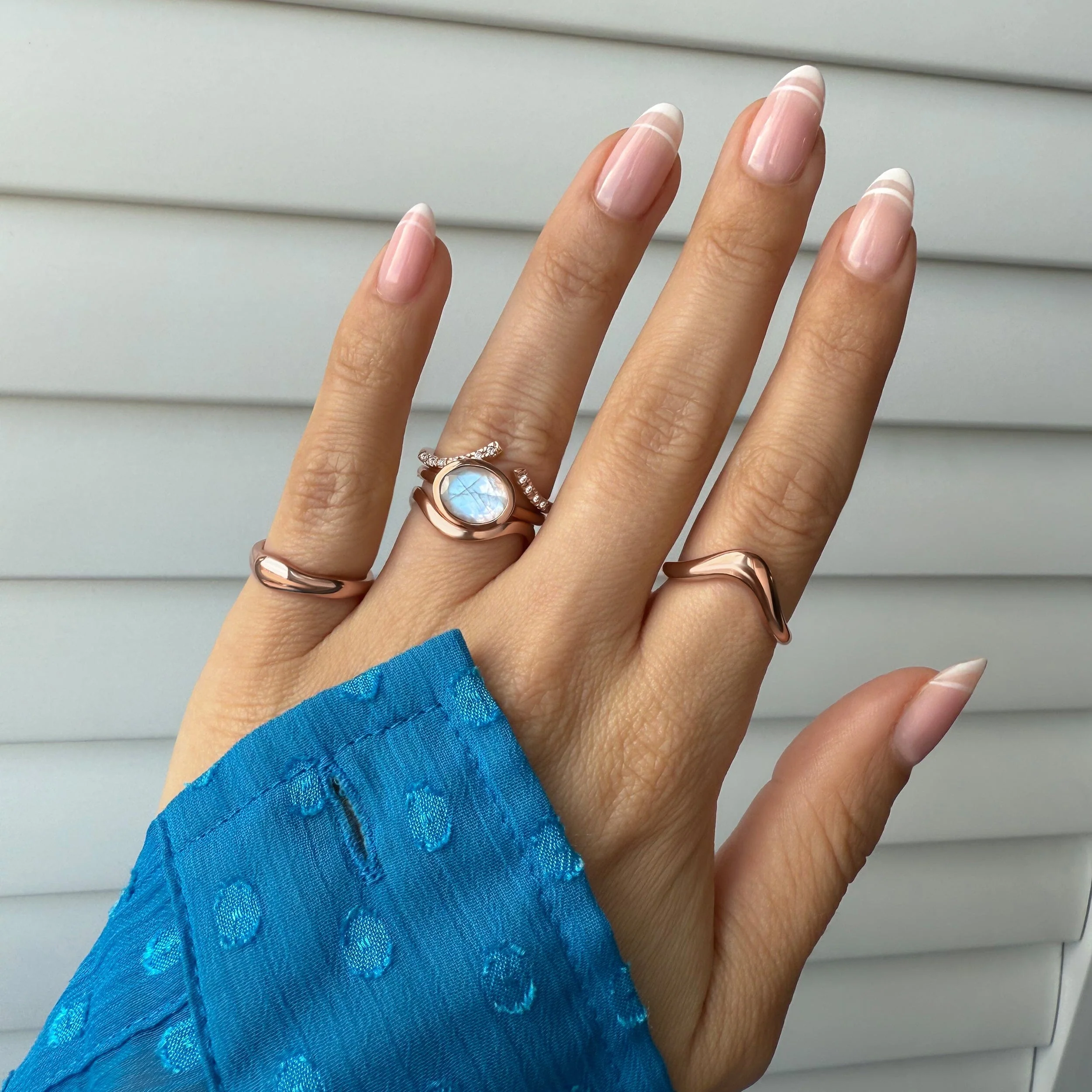 Dark Gradient Ring - Goddess & Waves Band - Image 12