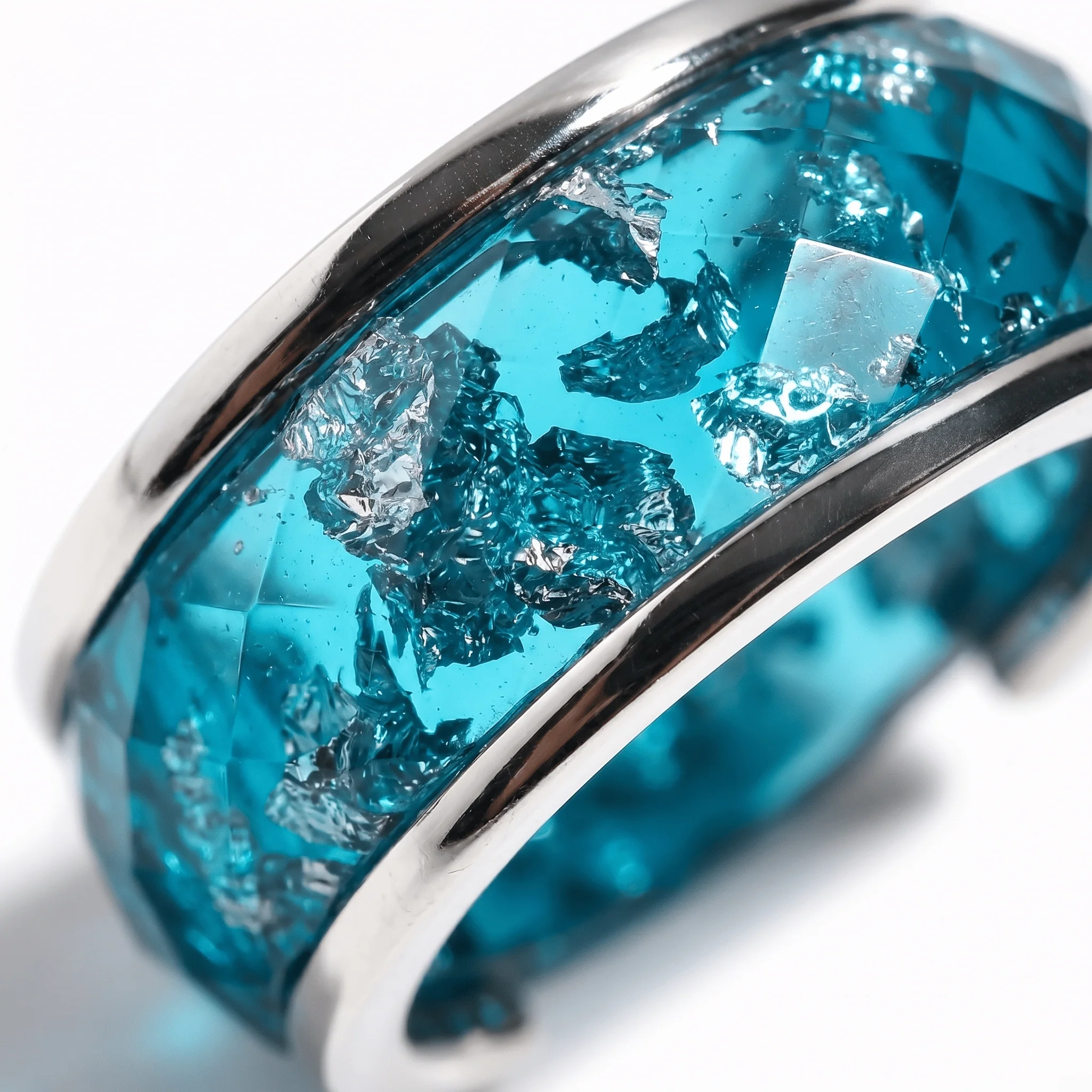 Night Sky & Ocean Blue Resin Rings Set - Image 12