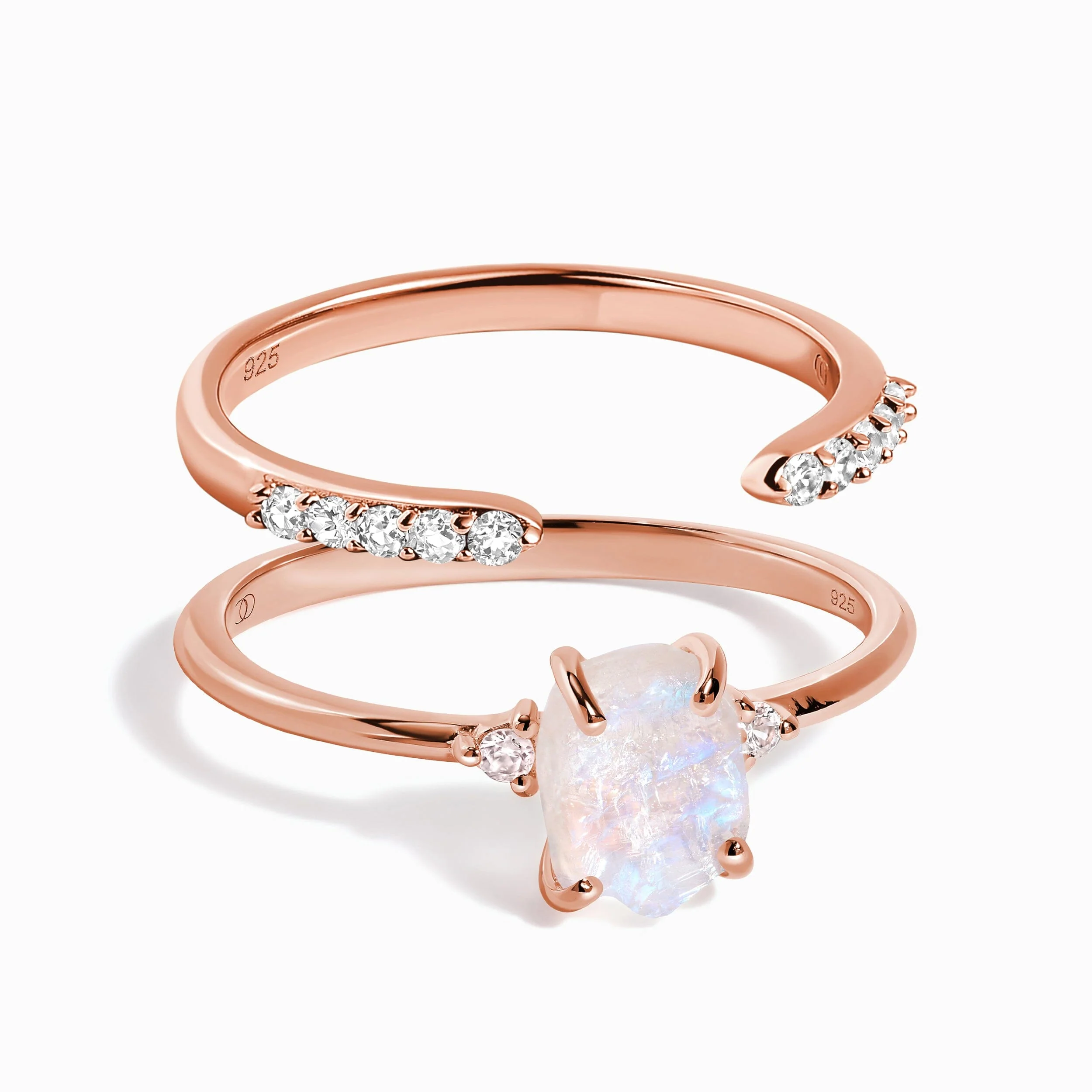 Petite Raw Allure Ring & Twinkling Band - Image 3