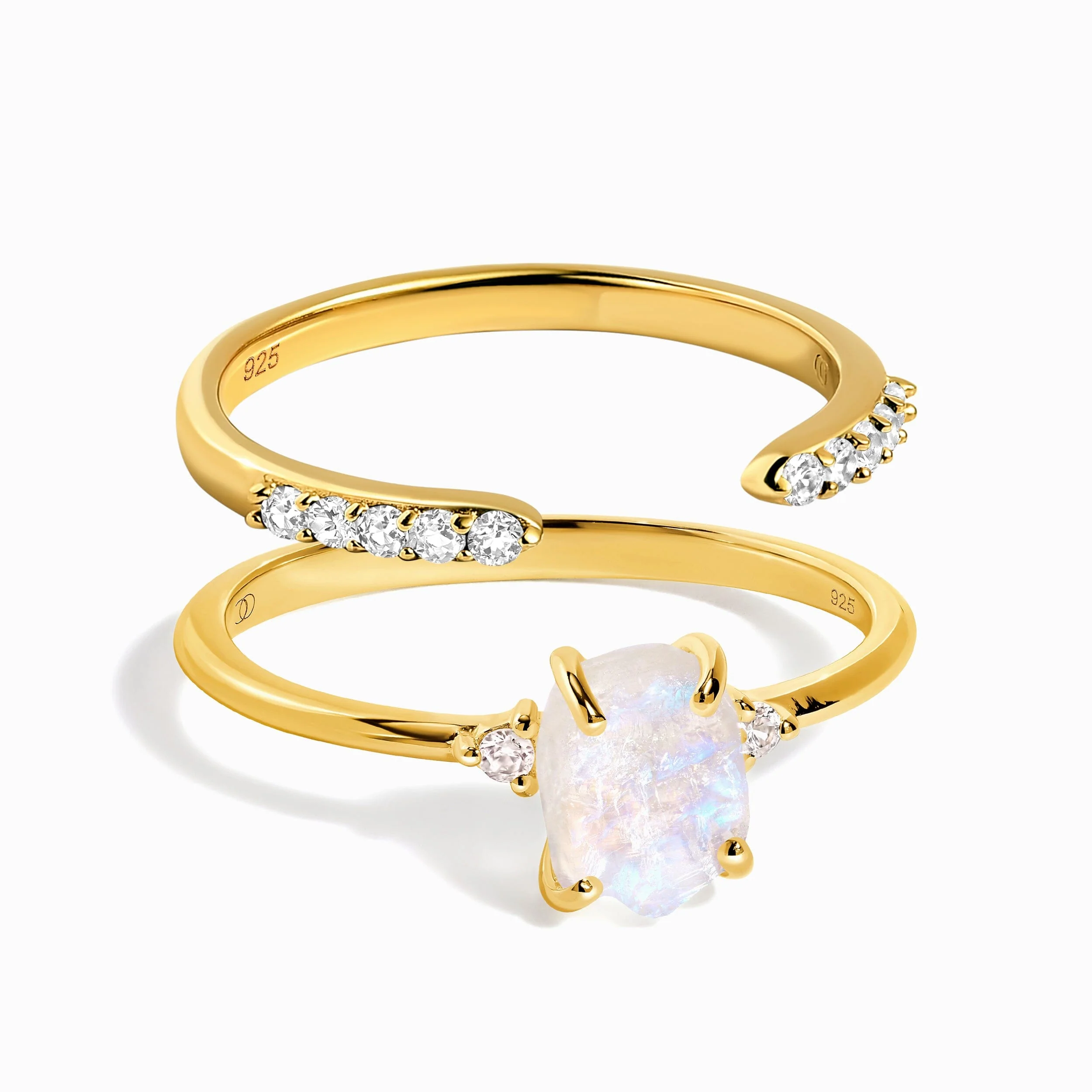 Petite Raw Allure Ring & Twinkling Band - Image 5