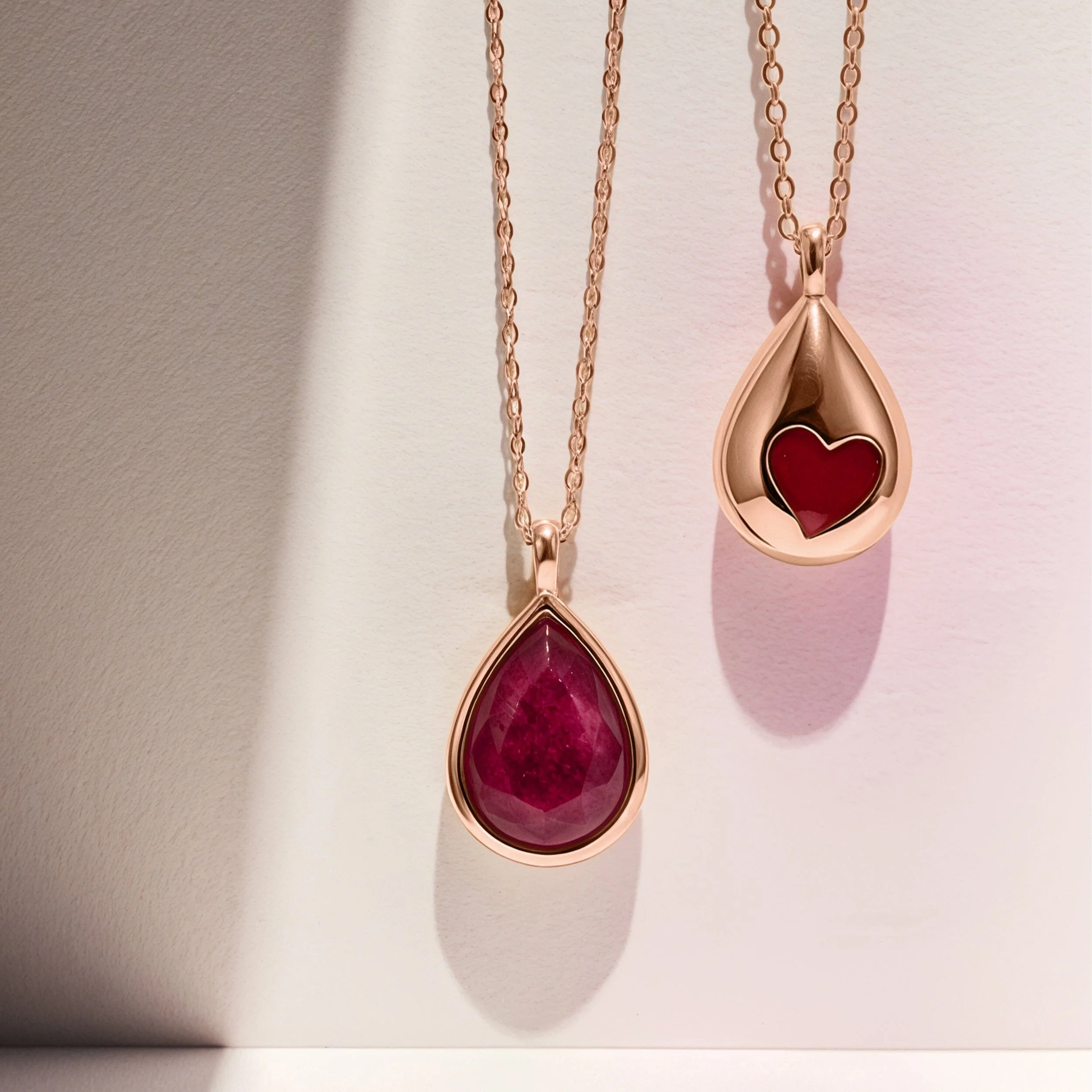 Pink Quartz Necklace - Hidden Heart - Image 27