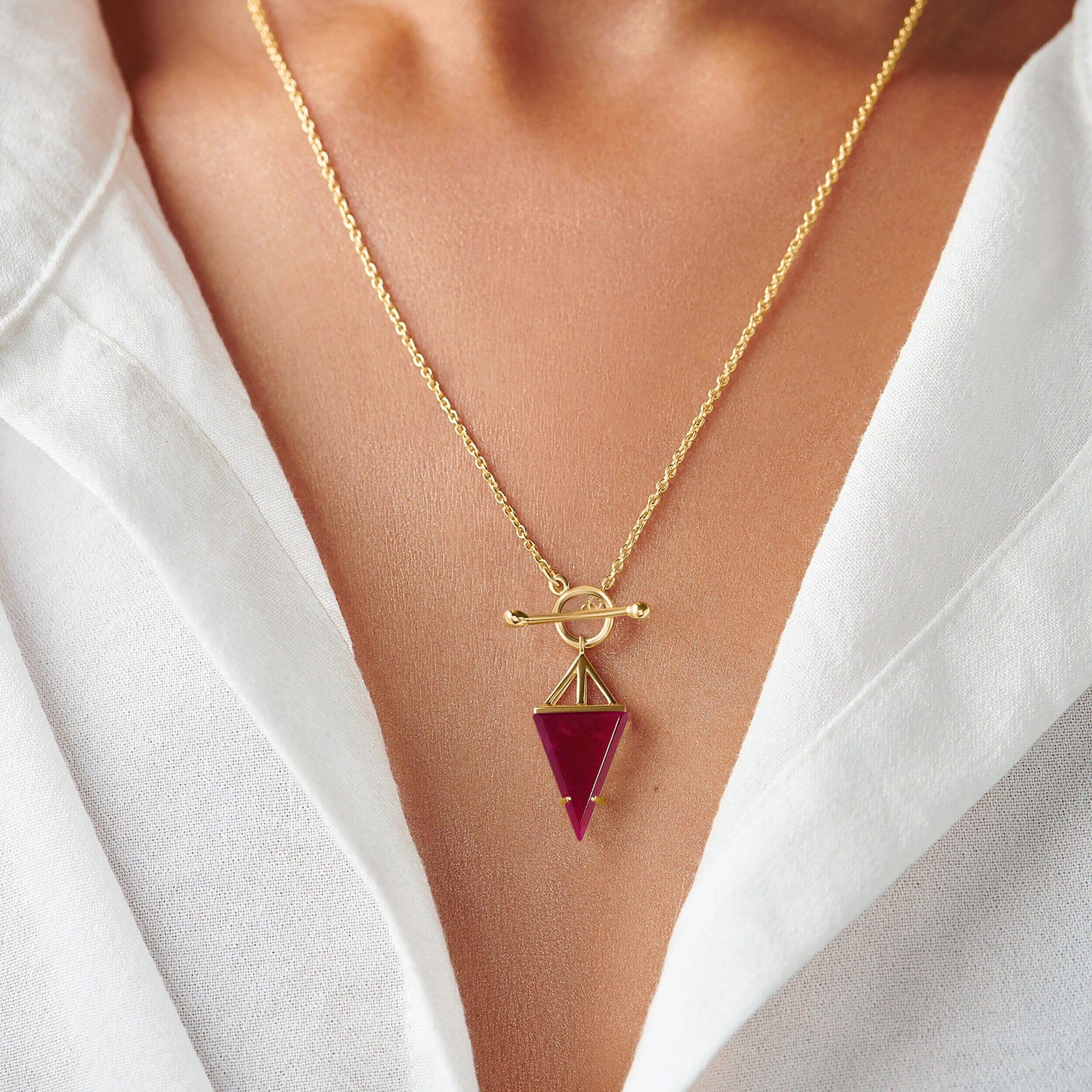 Pink Quartz Necklace - Heroine - Image 6