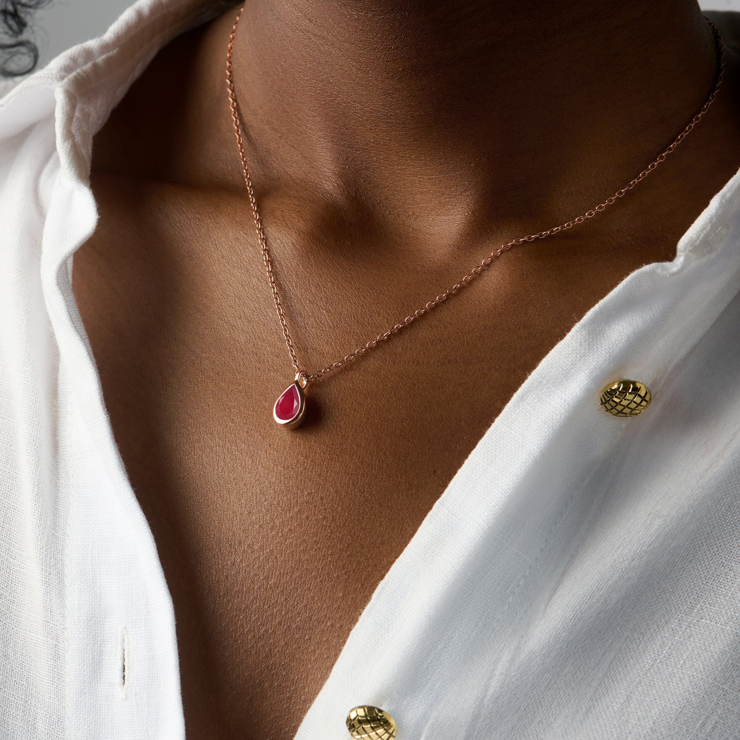 Pink Quartz Necklace - Hidden Heart - Image 21