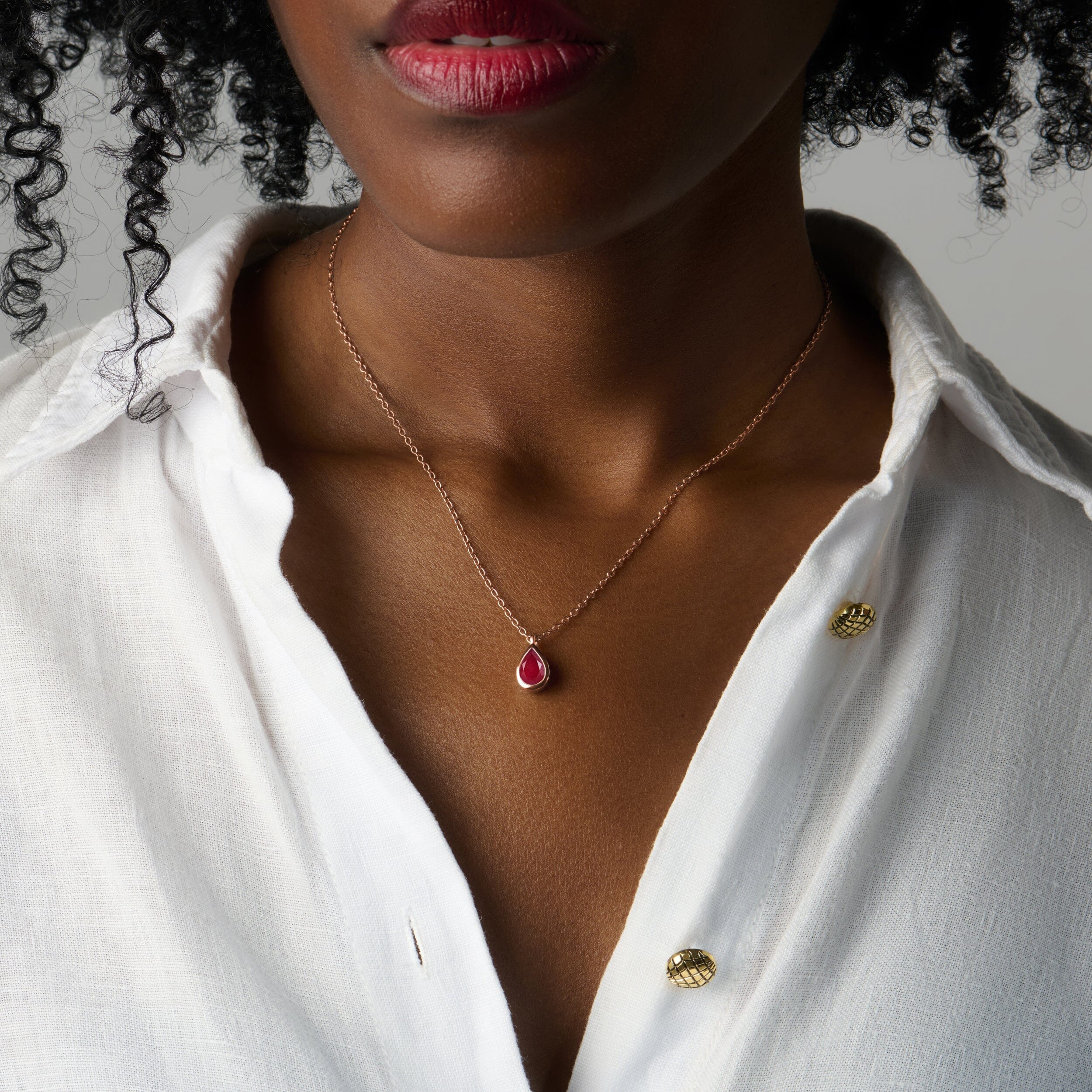 Pink Quartz Necklace - Hidden Heart - Image 8