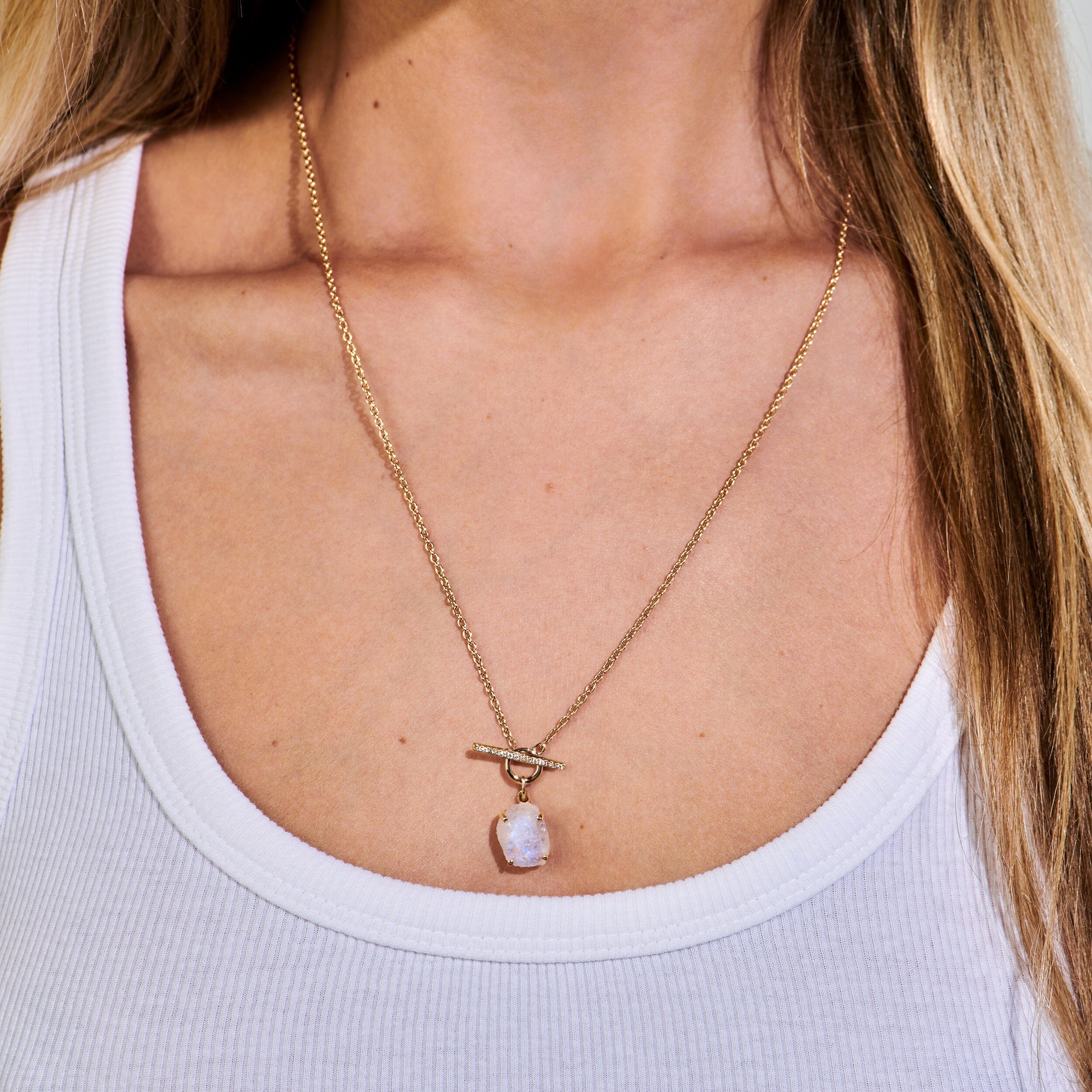 Raw Crystal Necklace - T-Lock - Image 23