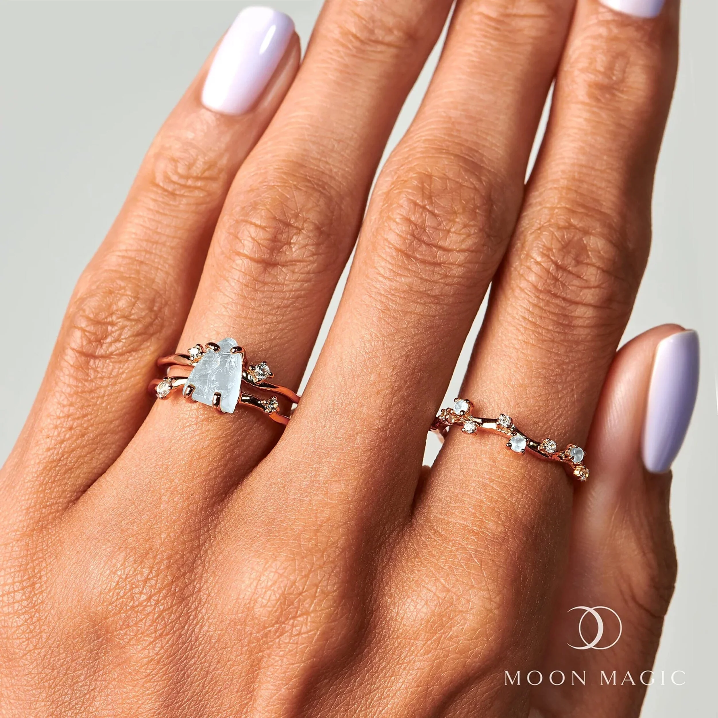 Raw Crystal Ring - Flow Aquamarine - Image 33