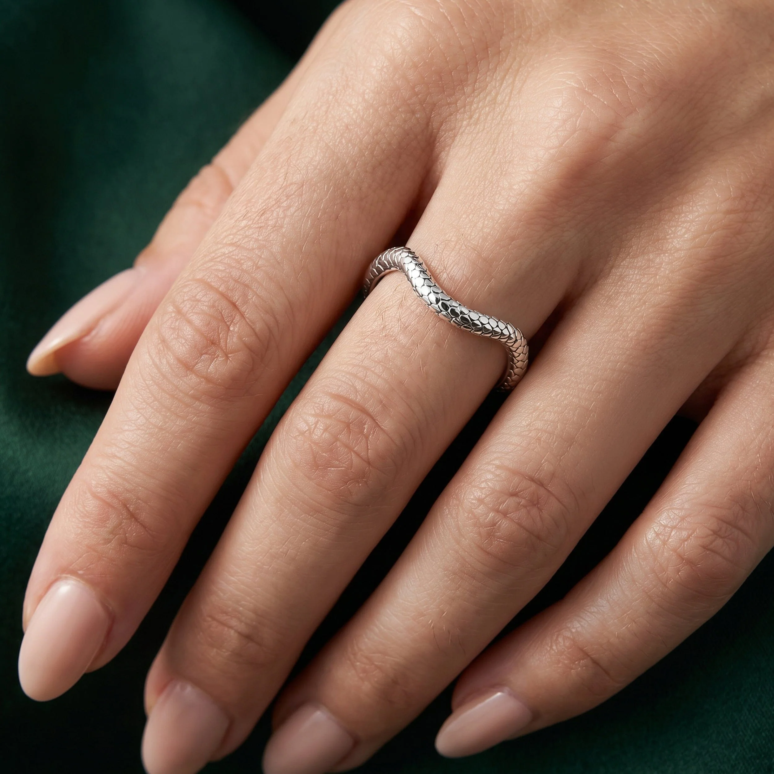 Ring Band - Serpent Waves - Image 2