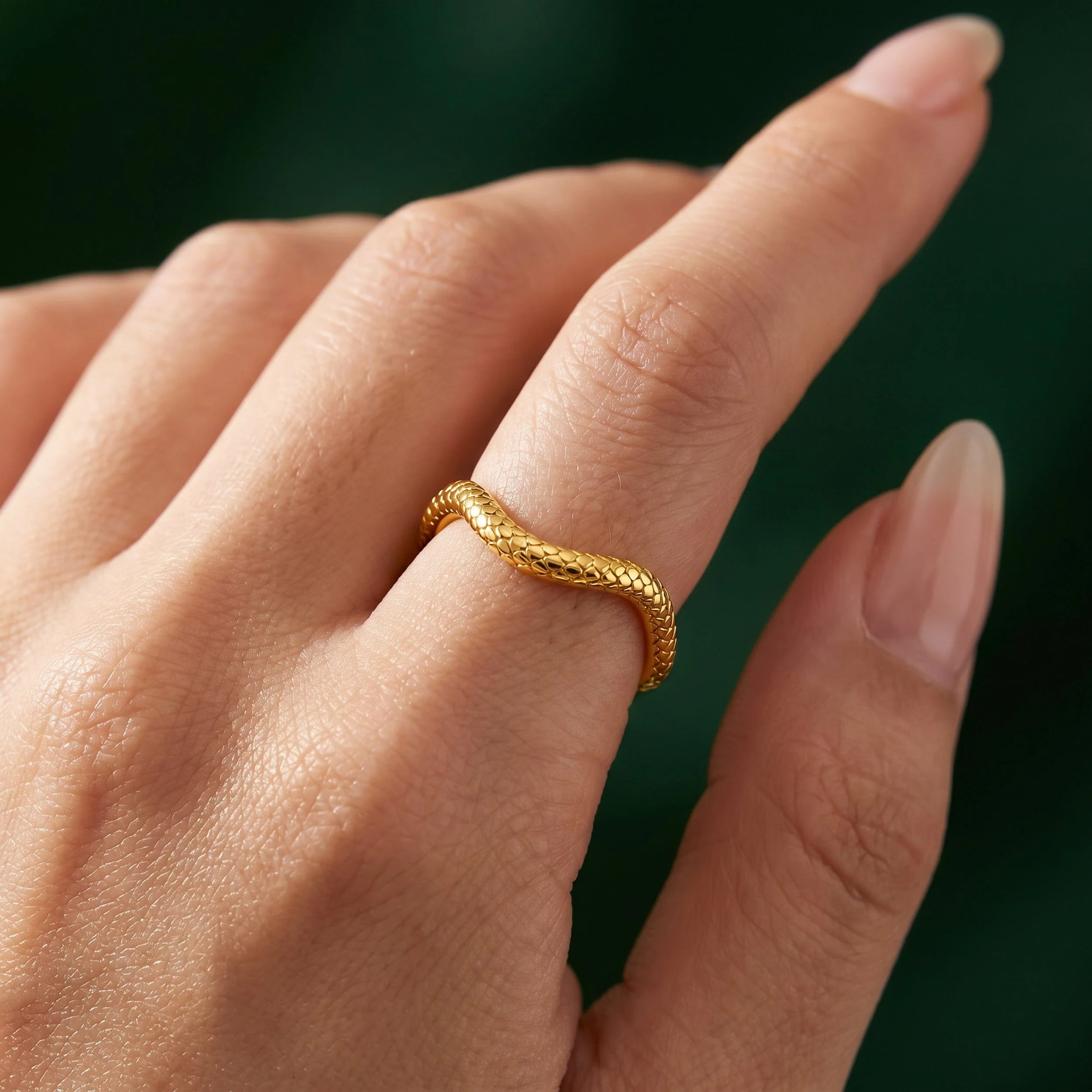 Ring Band - Serpent Waves - Image 4