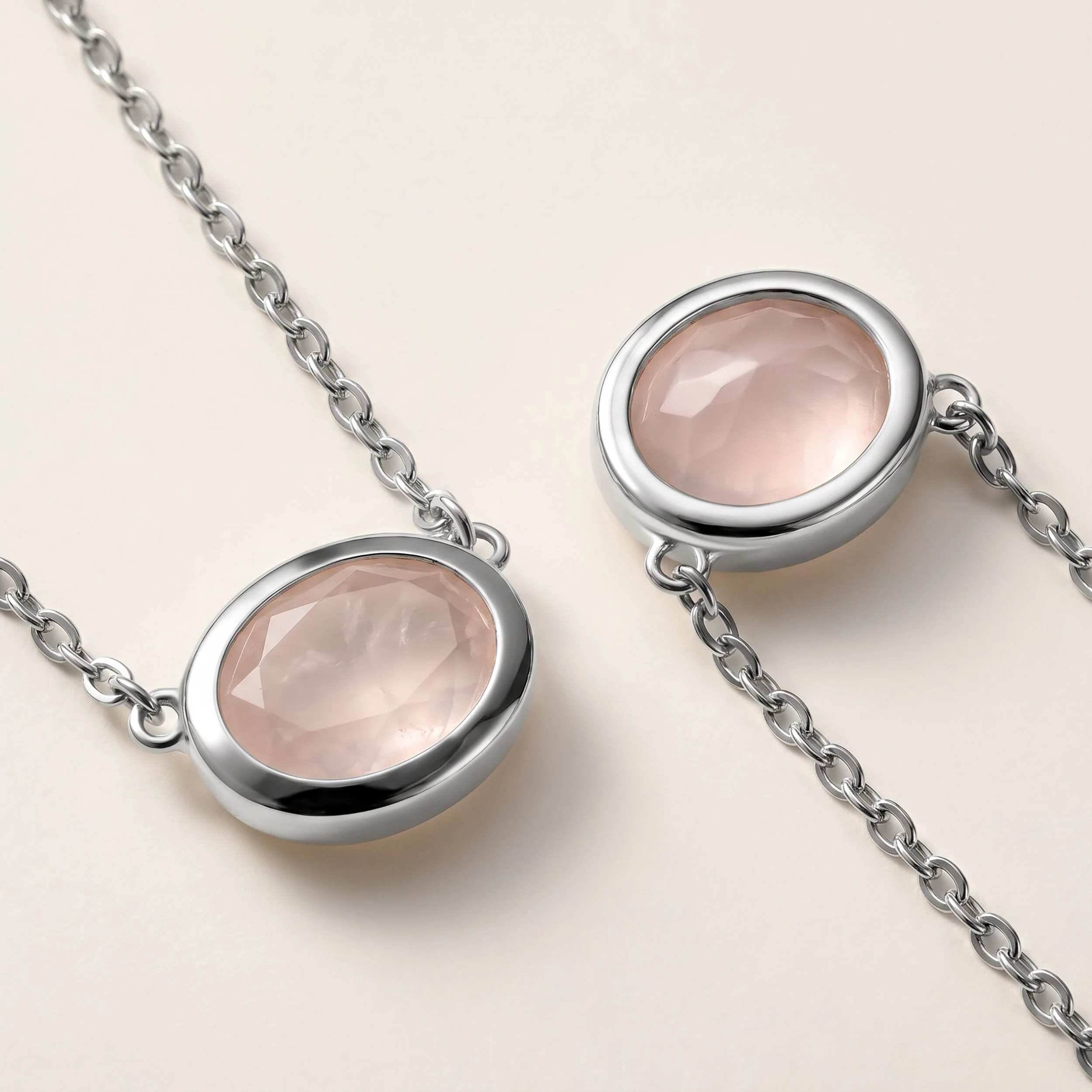 Rose Quartz Necklace - Skin-Touch - Image 14