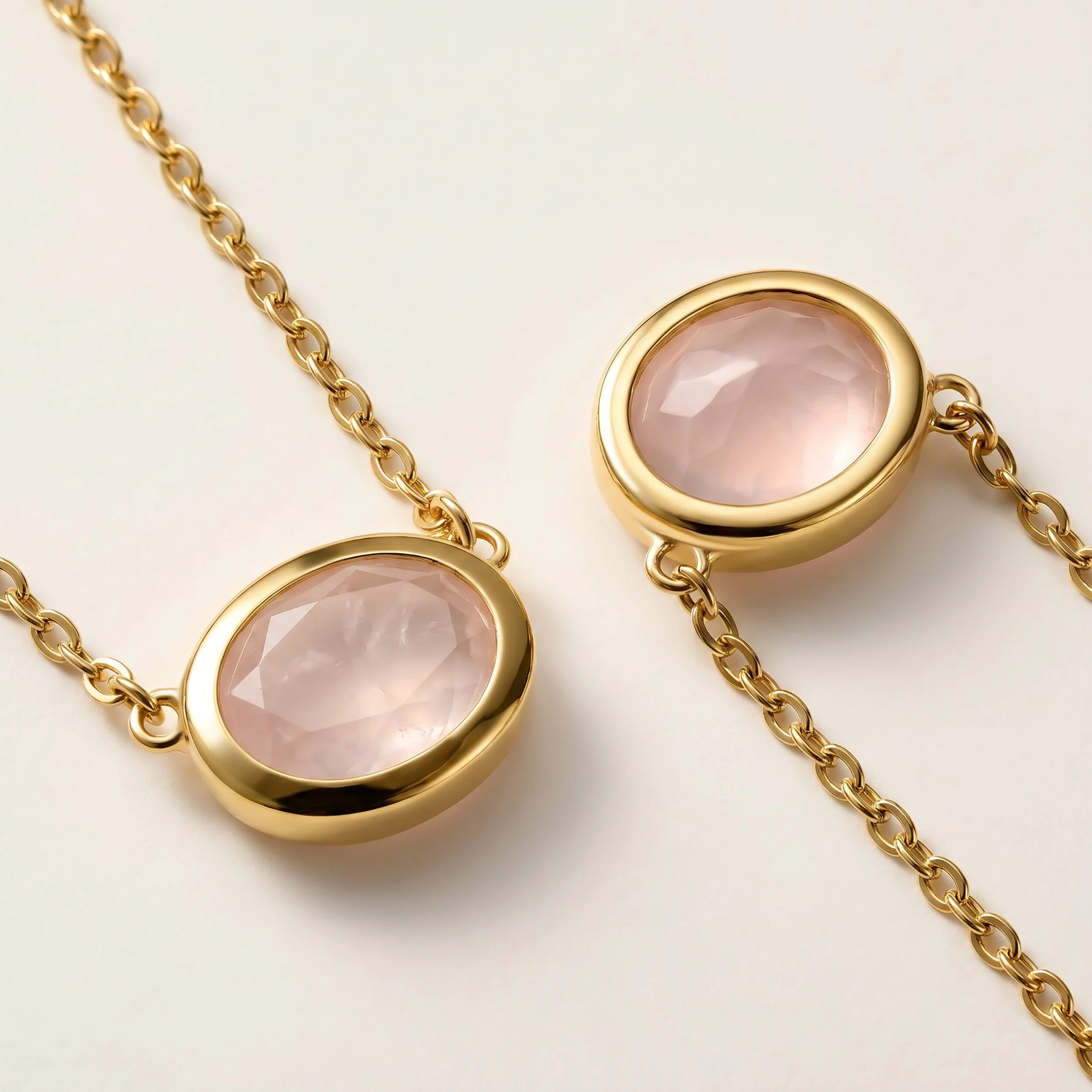 Rose Quartz Necklace - Skin-Touch - Image 16