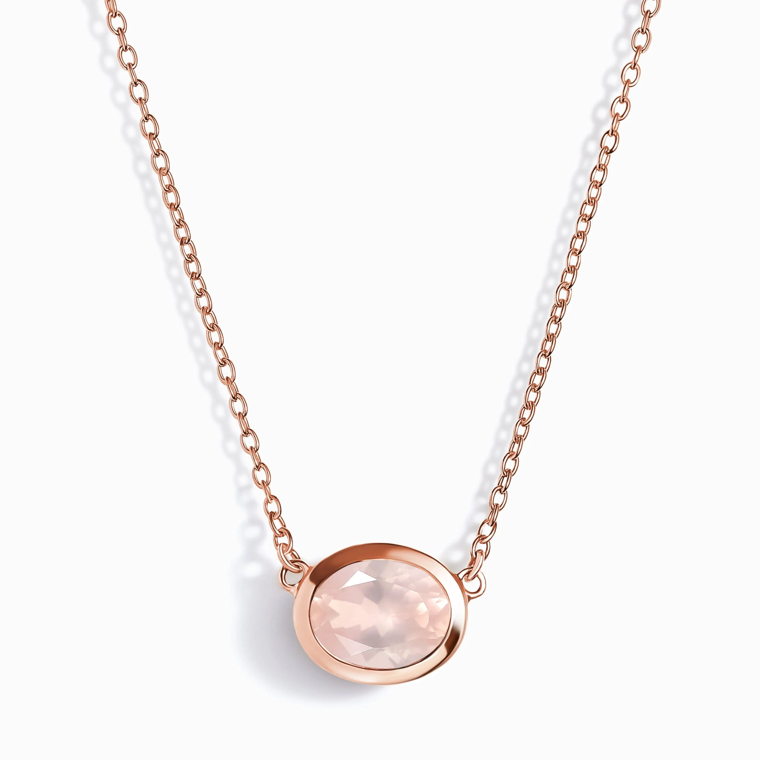 Rose Quartz Necklace - Skin-Touch - Image 4