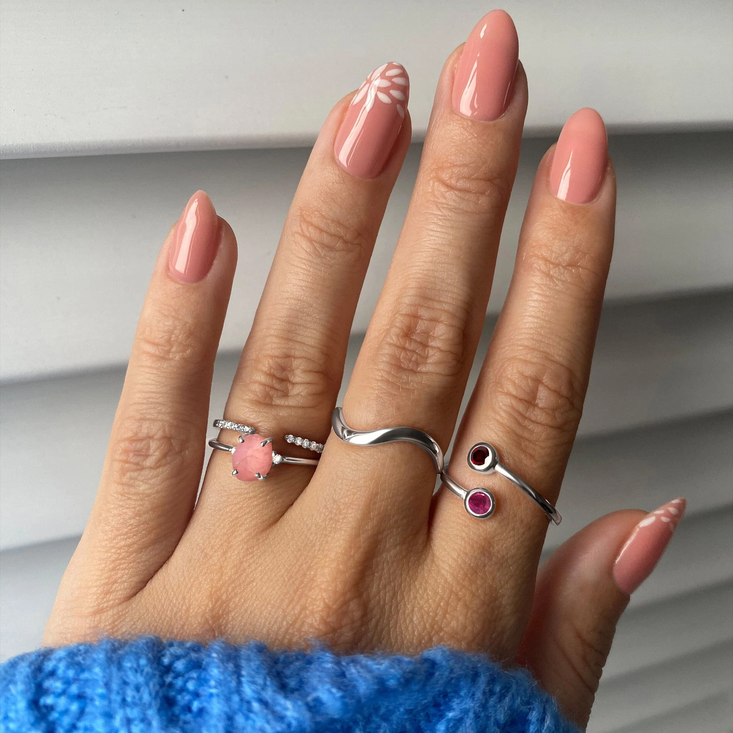 Rose Quartz Ring - Petite Raw Allure - Image 9