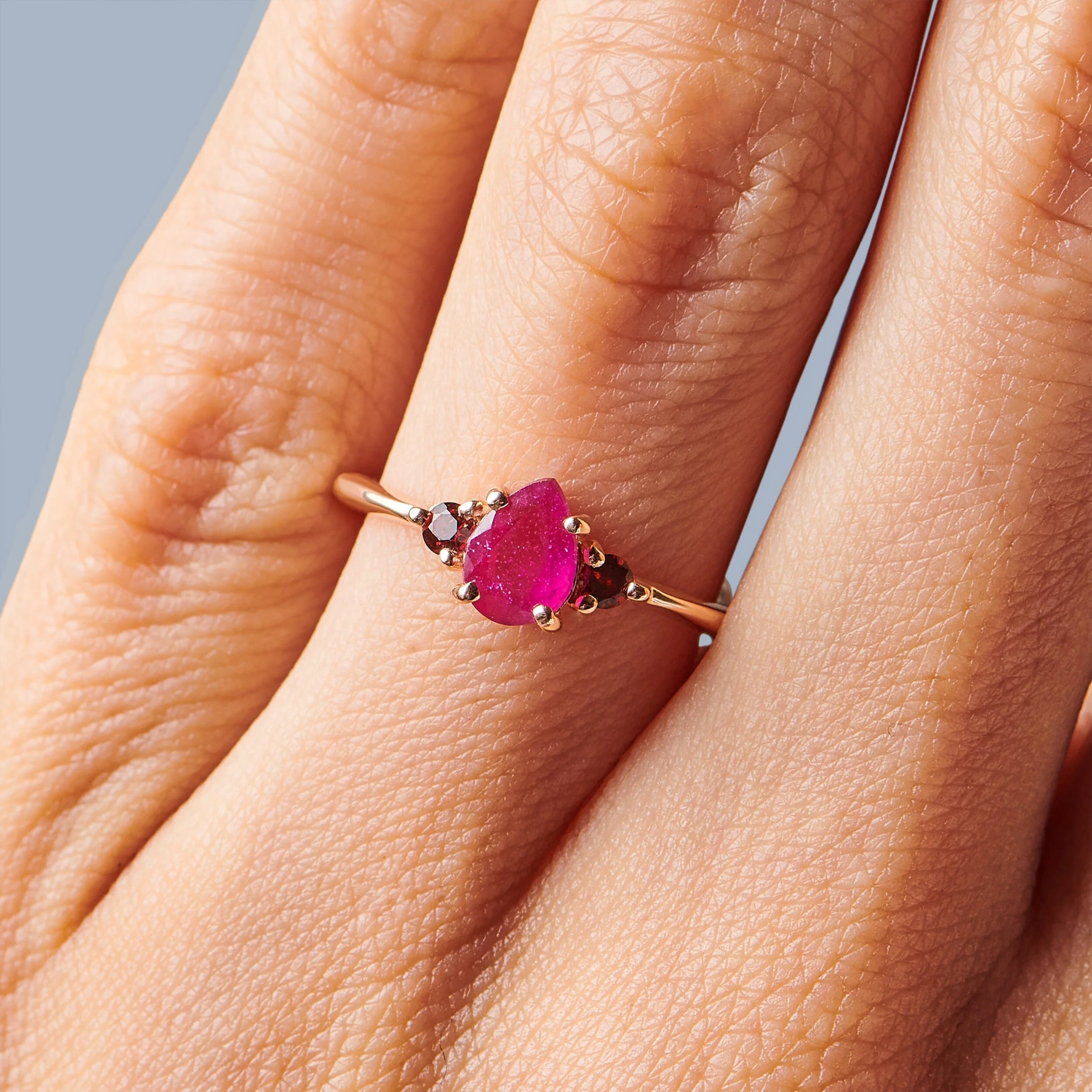 Ruby Garnet Ring - Lania - Image 4