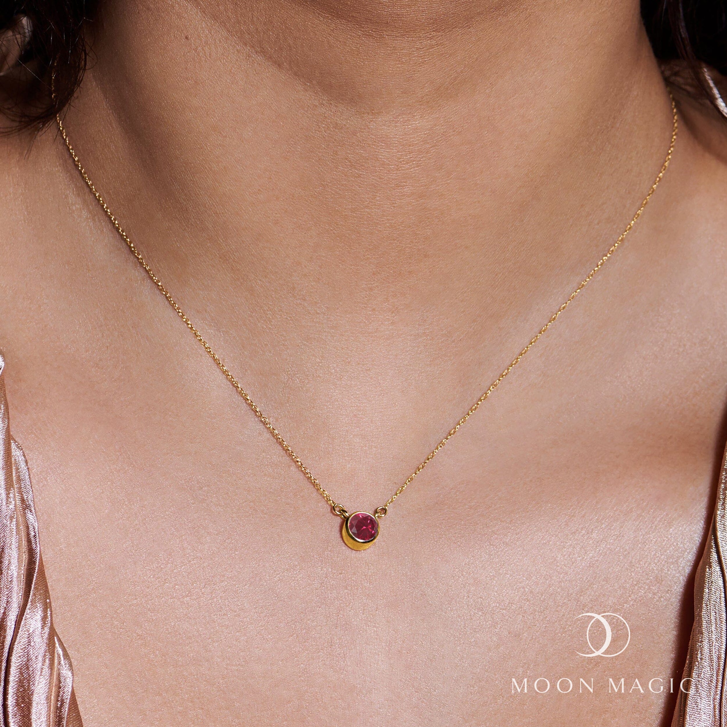 Ruby Necklace - Solitaire - Image 4