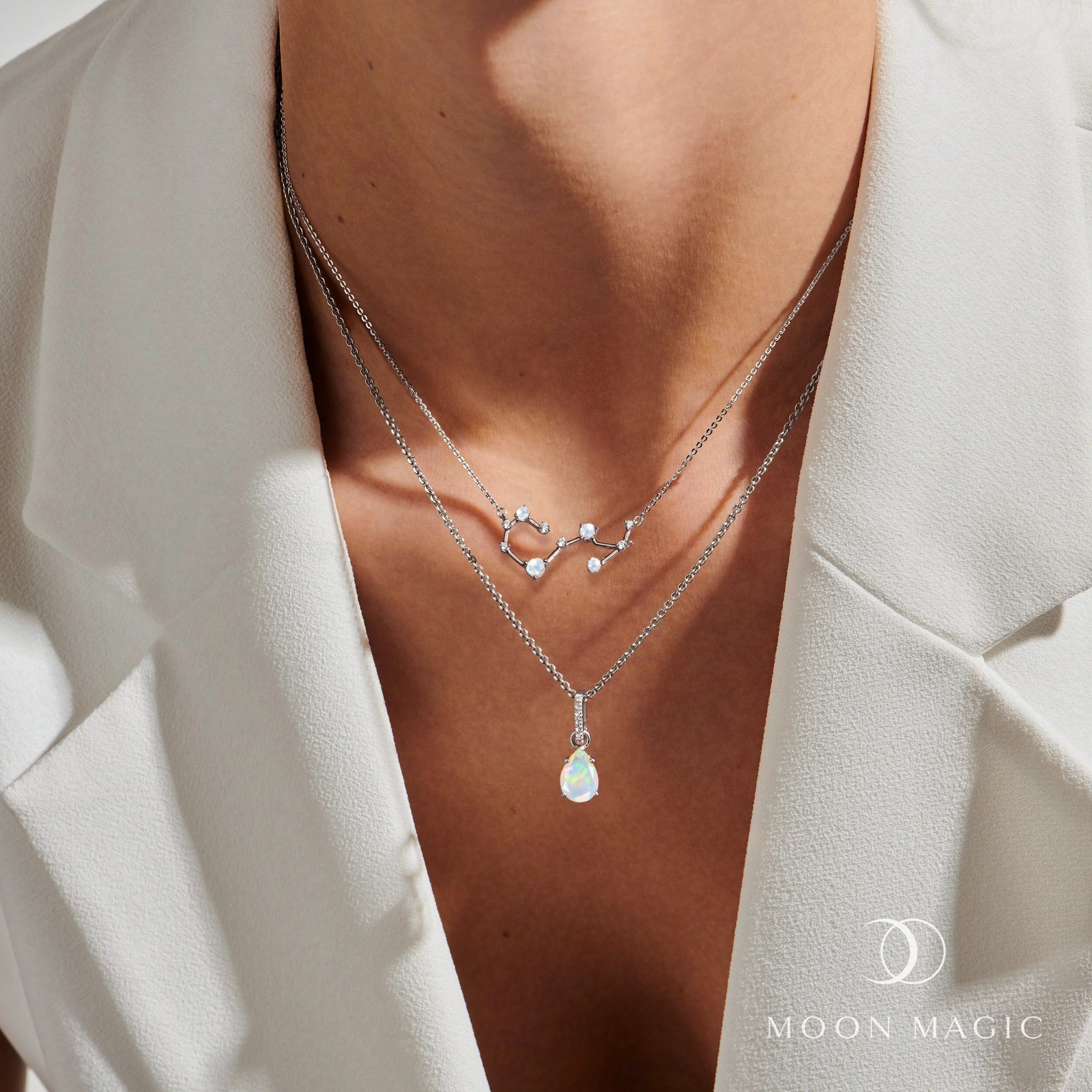 Scorpio Zodiac Constellation & October Birthstone Necklaces - Image 4