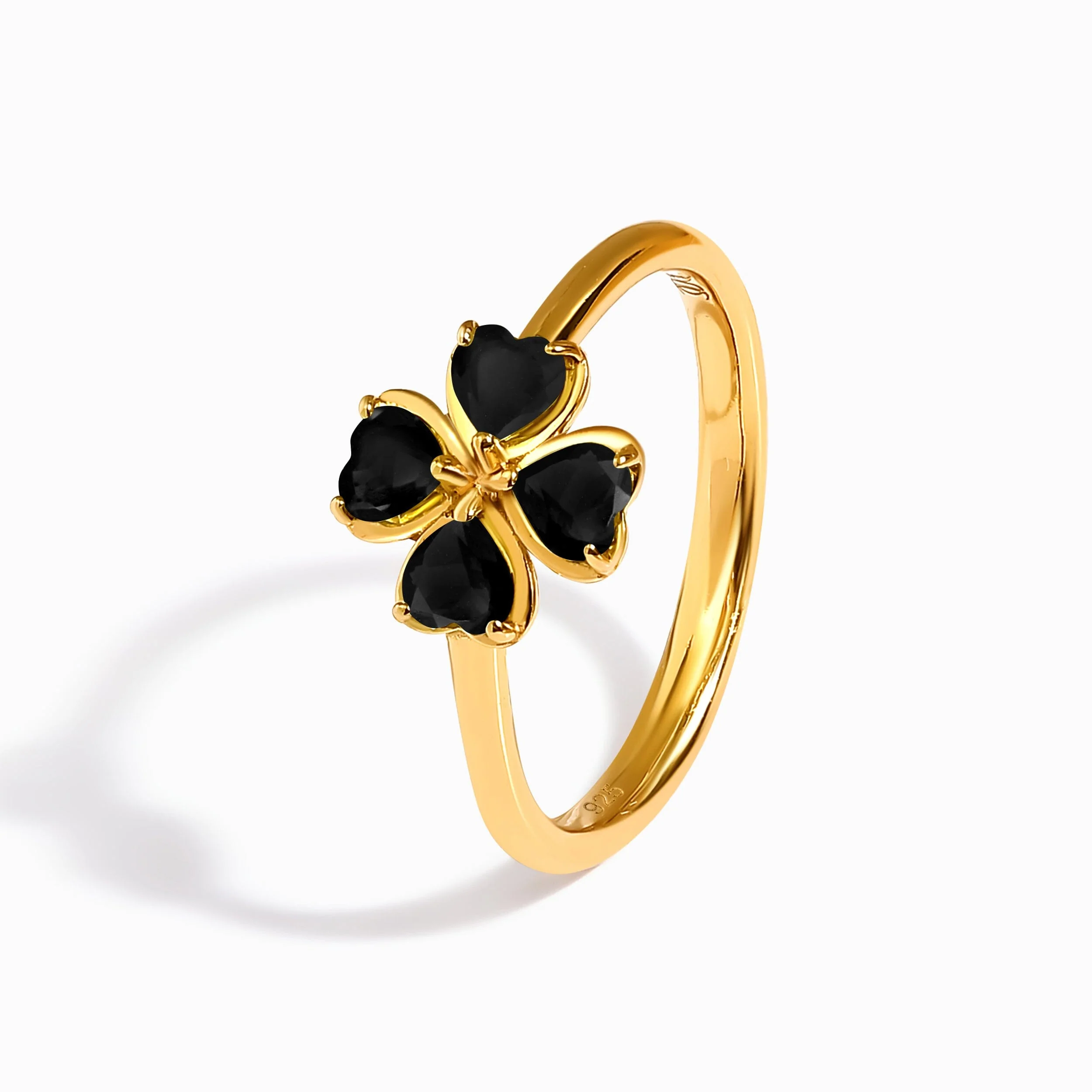Shamrock Ring - Black Obsidian - Image 19