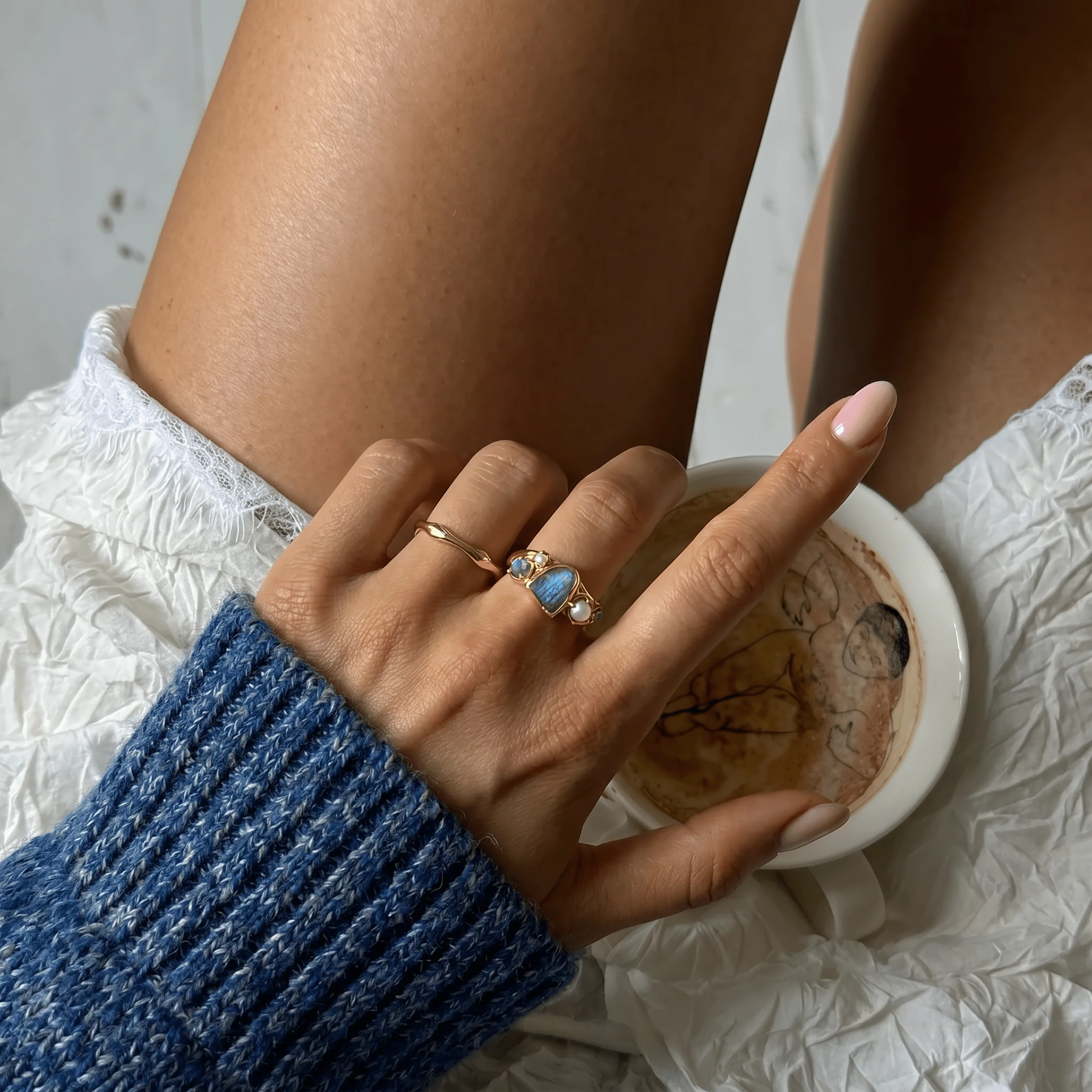 Labradorite Heirloom & Magma Rings - Image 9