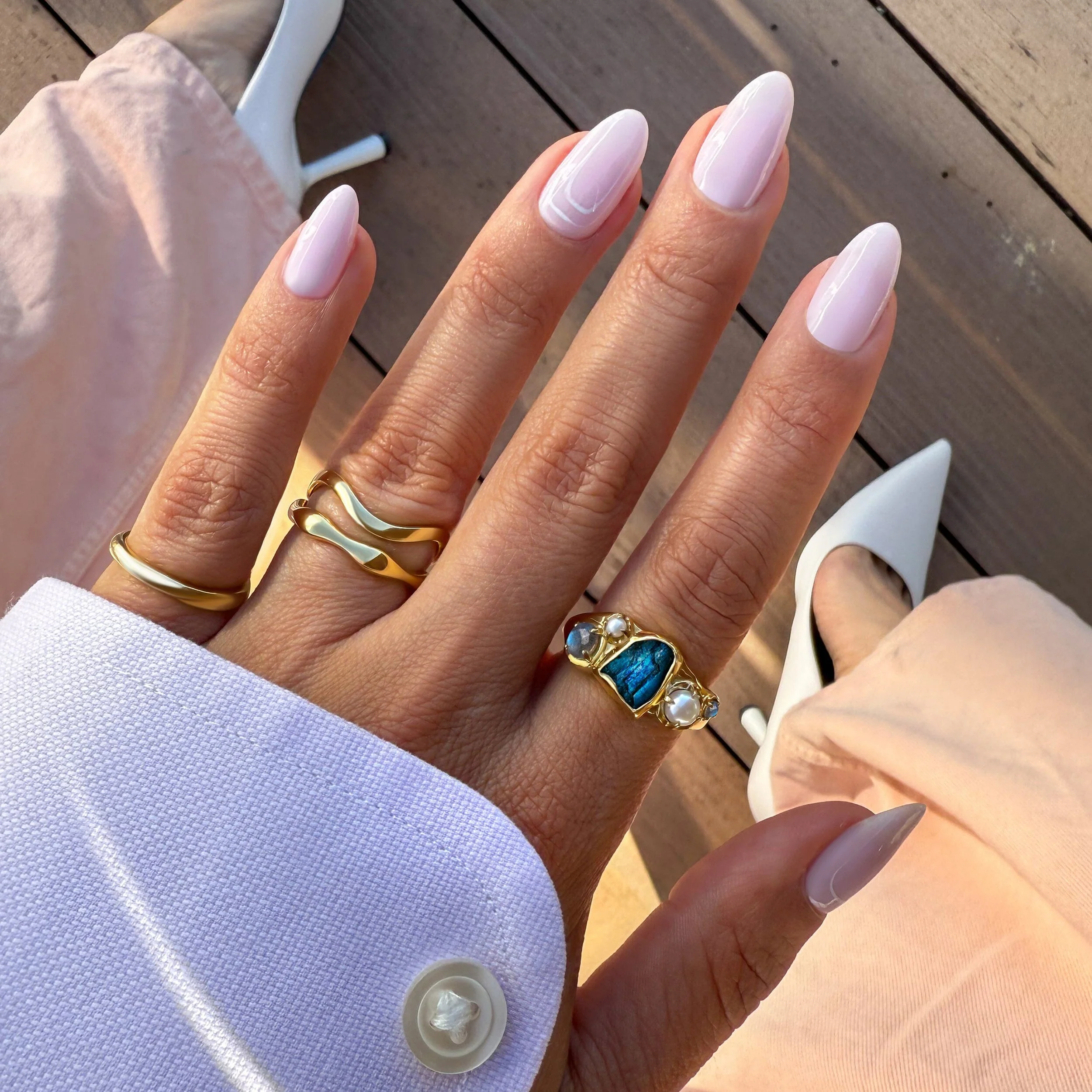 Labradorite Heirloom & Magma & Waves Rings - Image 12