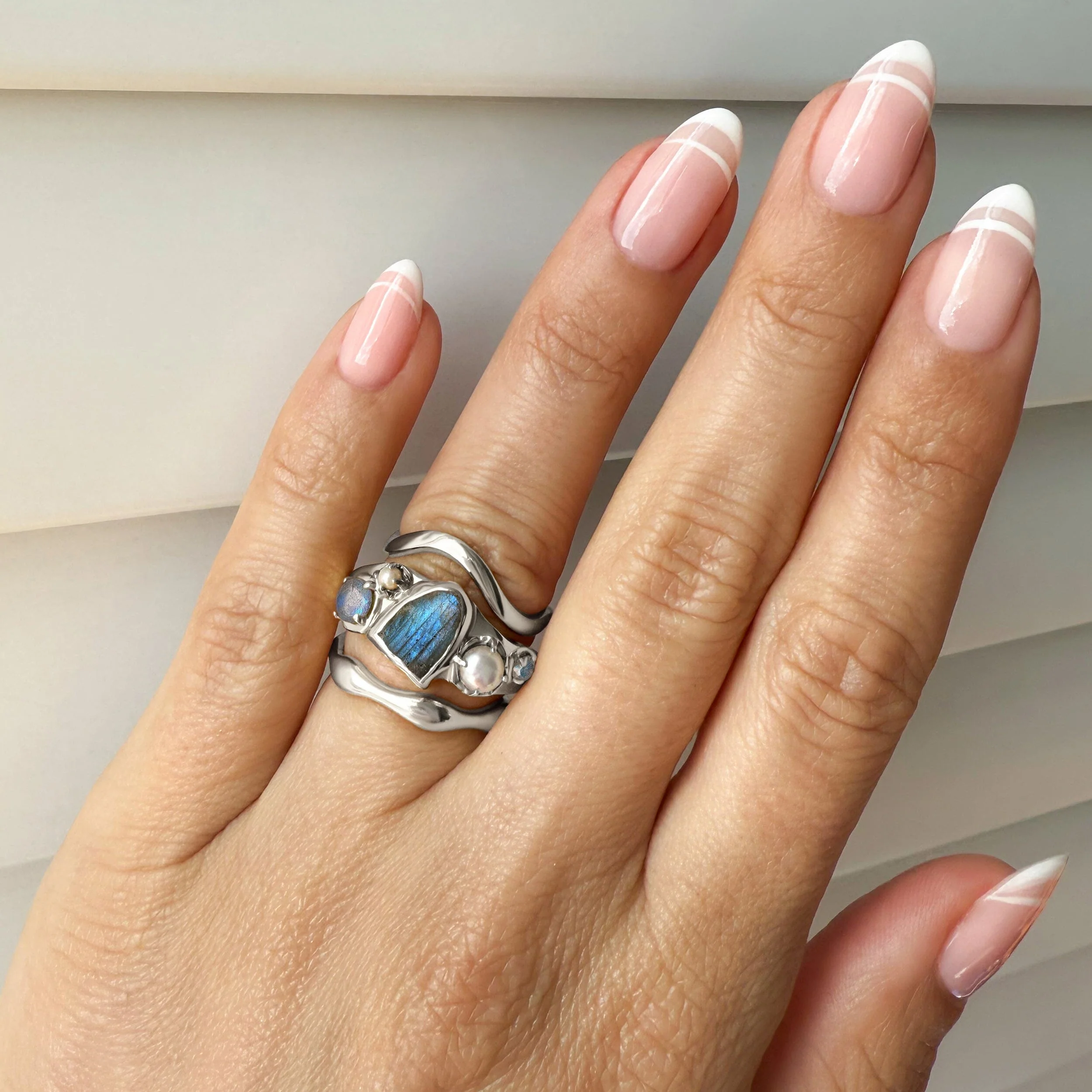 Labradorite Heirloom & Magma & Waves Rings - Image 14