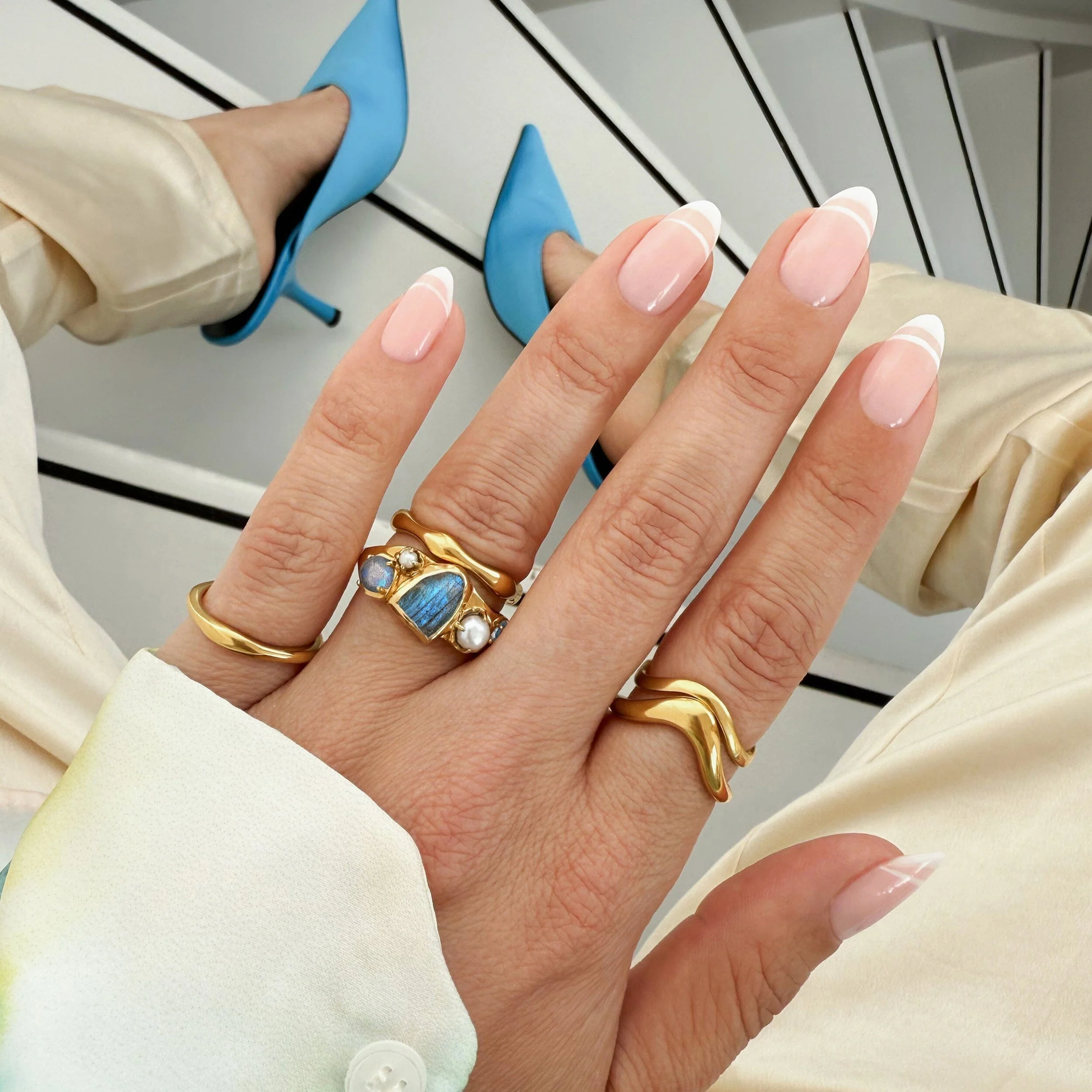 Labradorite Heirloom & Magma & Waves Rings - Image 19
