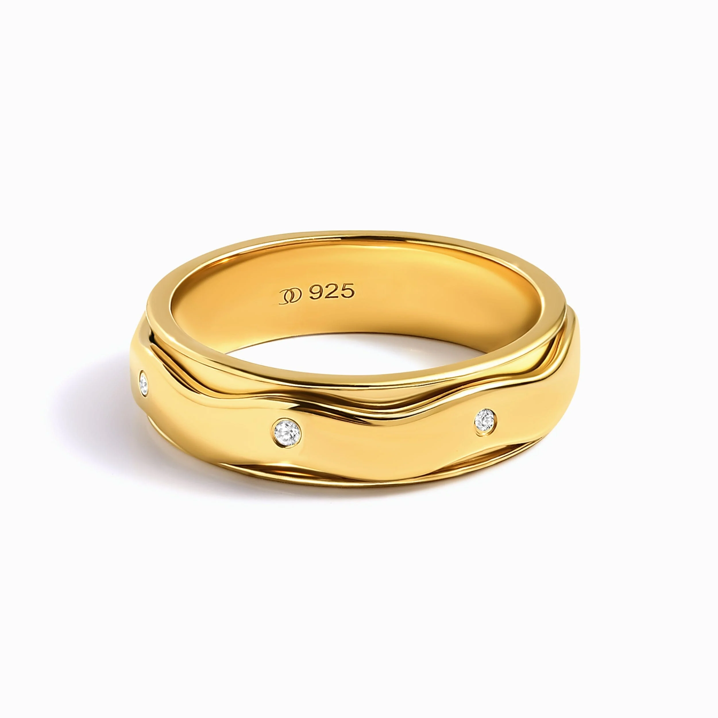 White Zircon Fidget Ring - Spinning Clarity - Image 21