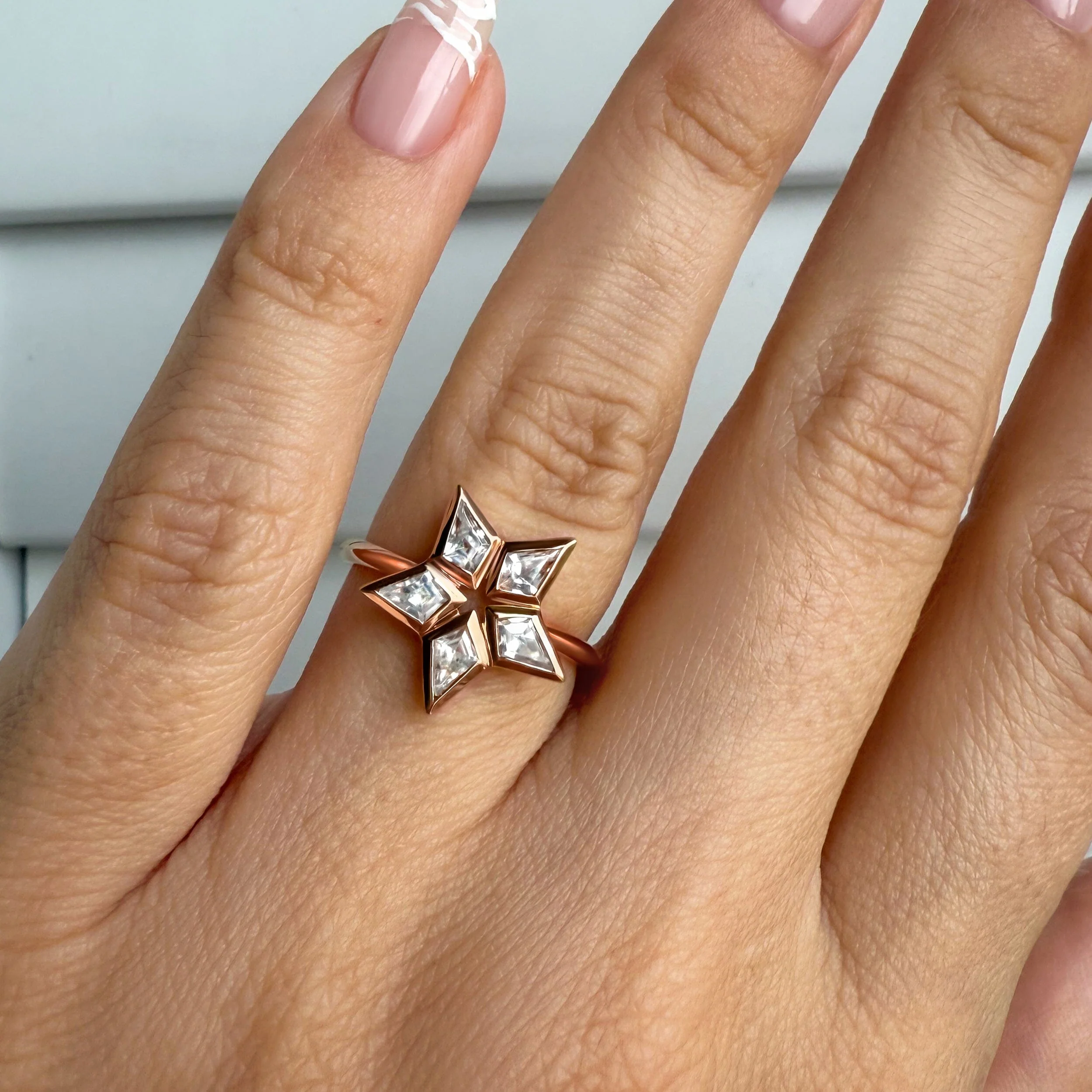White Zircon Ring - Nova Star - Image 4
